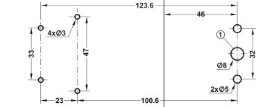Tischplattenverbinder, Tischplatten trennbar, silberfarben, Bauhöhe: ca. 18mm
